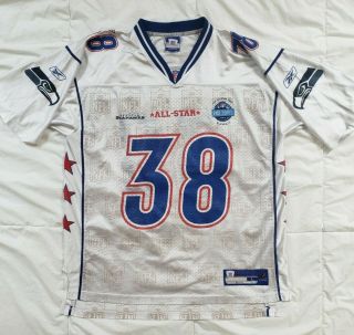 Rare Seattle Seahawks Mack Strong 38 Reebok 2006 Pro Bowl All Star Jersey Large