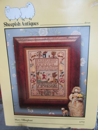 Sheepish Antiques Mary Tillinghast Sampler Counted Cross Stitch Pattern