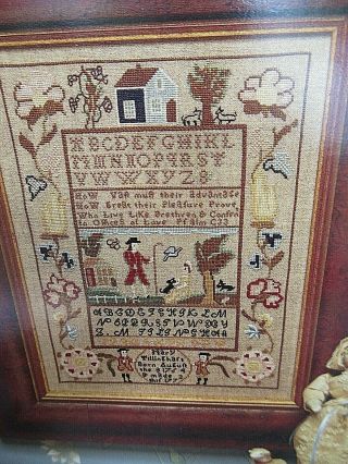 Sheepish Antiques MARY TILLINGHAST Sampler Counted Cross Stitch Pattern 2