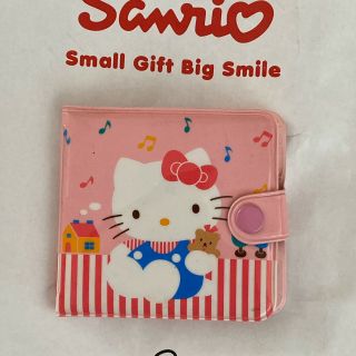 Sanrio 1988 Vintage Hello Kitty With Teddy Bear Pink Vinyl Wallet Japan Rare