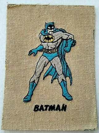 Batman Embroidery Plaque Vintage 1966/e.  P.  I.  C.  Inc/national Periodical Pubs/rare