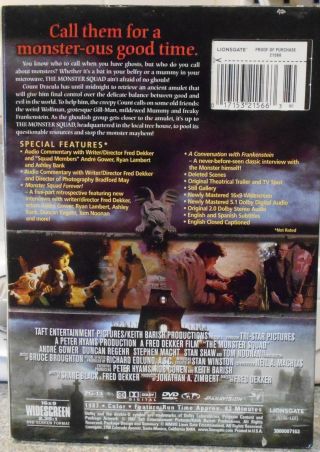 The Monster Squad (DVD 2007 2 - Disc 20th Anniv) RARE 1987 COMEDY W SLIPCOVER 2