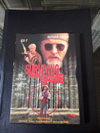 Surviving The Game (dvd,  1999) Rare,  Oop Ice - T,  Gary Busey,  Rutger Hauer