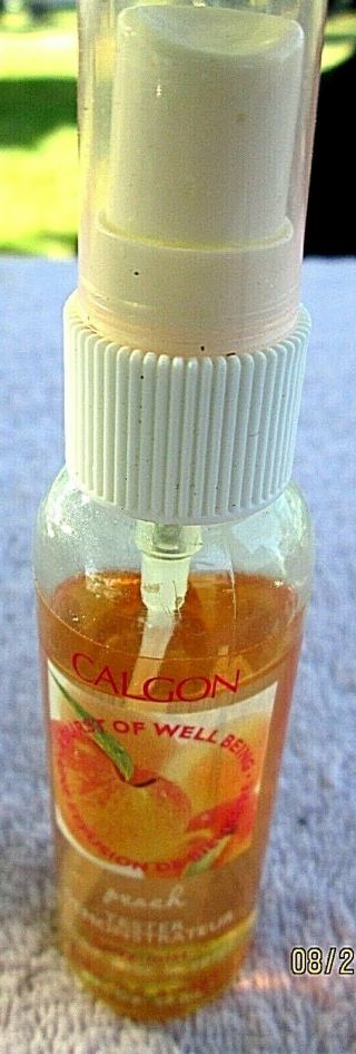 Rare Calgon By Coty A Burst Of Well Being Peach Spray Mist 2 Oz Tester 80 Full