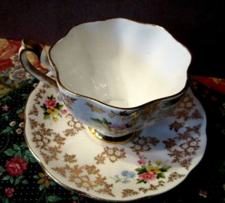 Fine Bone China: Tea Cup and Saucer England Crown Mark 2