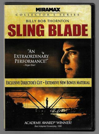 Sling Blade (dvd,  2 - Disc Set) 1996 Movie Rare&oop Vgood,  Freeshipping