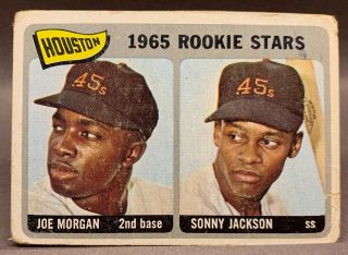 Vintage 1965 Topps Rookie Stars Joe Morgan / Sonny Jackson No.  16