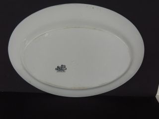 c1890 White Ironstone Oval Platter 16.  25 