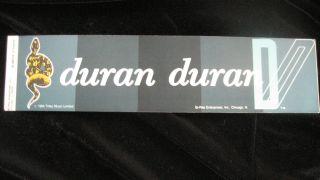 Duran Duran Union Of The Snake - Bumper Sticker - 80 