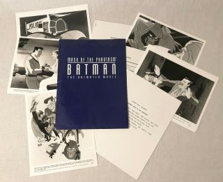 Btas Batman Mask Of The Phantasm Press Kit Promo Lobby Cards Rare - Bruce Timm
