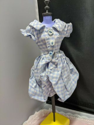 Barbie Clone Outfit Hong Kong Maddie Mod Tressy Home Made Vintage Blue Gingham