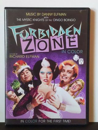 Forbidden Zone Dvd Rare First Time In Color Collectors Edition
