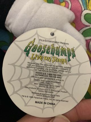 RARE Goosebumps live On Stage Slappy plush 1998 3