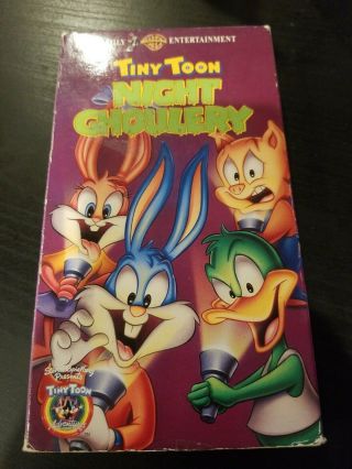 Tiny Toon Adventures Vhs Night Ghoulery Very Rare Halloween Horror