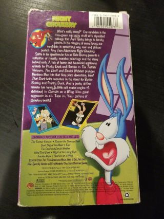 Tiny Toon Adventures VHS Night Ghoulery Very Rare Halloween Horror 3