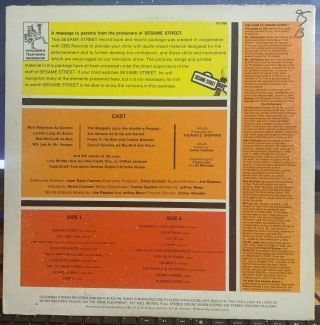 1970 - The Sesame Street Book & Record W/ Rare Poster - LP - CS 1069 3