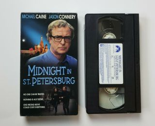 Paramount Vhs Midnight In St Petersburg 1998 Rare Cult Michael Caine Htf