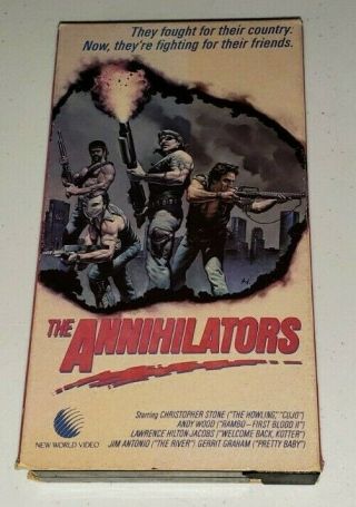 The Annihilators Vhs 1986 World Video Rare Oop 