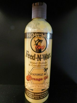 Howard Feed N Wax Wood Polish & Conditioner (16 Oz) - -