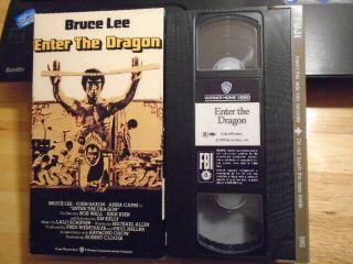 Rare Oop Enter The Dragon Vhs Film 1973 Bruce Lee John Saxon Jim Kelly Kung Fu