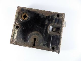 Antique Rim Lock Cast Iron Door Lock 1800s