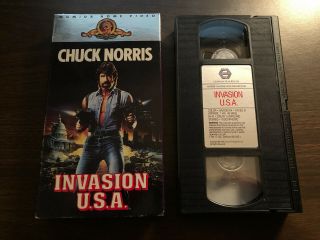 Invasion U.  S.  A.  - Vhs Like Rare - 1985 Chuck Norris - Mgm/ua Cannon - Usa
