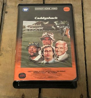 Caddyshack Vhs Rare Warner Home Video Clamshell 80s Comedy Chevy Chase Movie