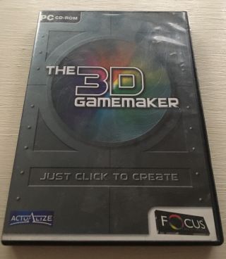 The 3d Gamemaker Game Creator Pc Design Software Vintage Rare Computer Windows