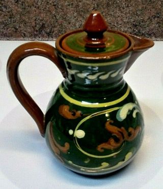 Antique British Pottery - 5 1/2 " Small Tea Pot (aller Vale - Torquay)