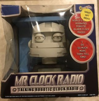 Mr Clock Radio Talking Robotic Animatronic Clock Radio Robot Rare Geewiz Gw - 0701