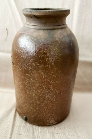 Rare Vintage Wm.  Hare Wilmington Del.  Crock Jar Delaware Primitive Pottery 3