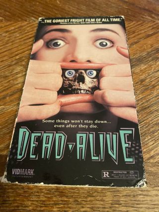 Dead - Alive Vhs Horror Gore Scary Cult Peter Jackson Rare Bloody