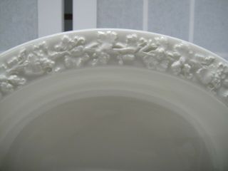 Wedgwood Queens Ware,  White on White,  Barlaston of Etruria,  2 Oval Vegetable 2