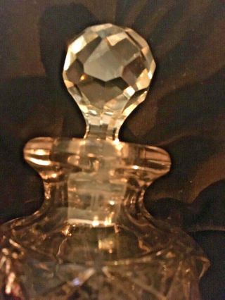 RARE Baccarat Perfume Bottle Diamond LARGE PONTIL MARK Collectible 7 