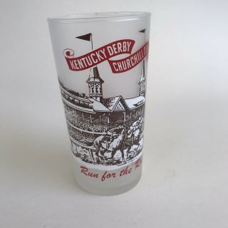 Rare Vintage Kentucky Derby Julep Glass 1965 Run For The Roses Bar