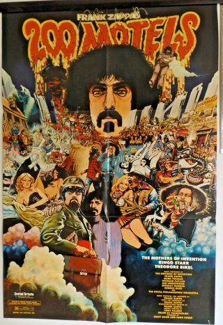 Poster Vintage 1971 Frank Zappa 