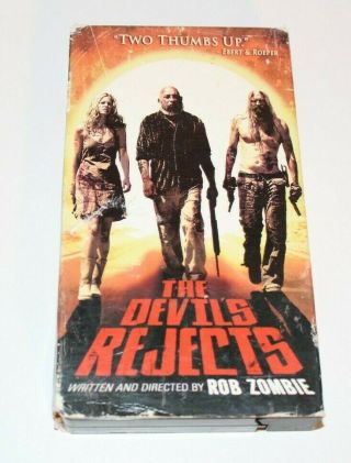 The Devils Rejects - Vhs•rare Late Release Vhs•2005•rob Zombie•slasher•cult Horror