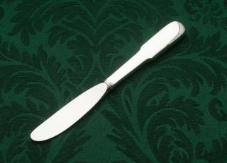 Old English Tipt By Gorham Sterling Silver Hollow Handle Butter Spreader 6.  25 "
