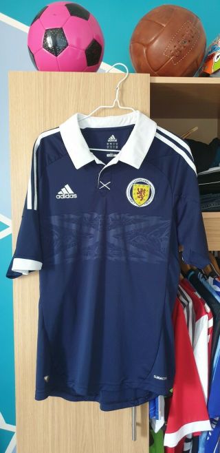 Scotland Football Shirt 2011 Home Rare Unique Adidas Medium