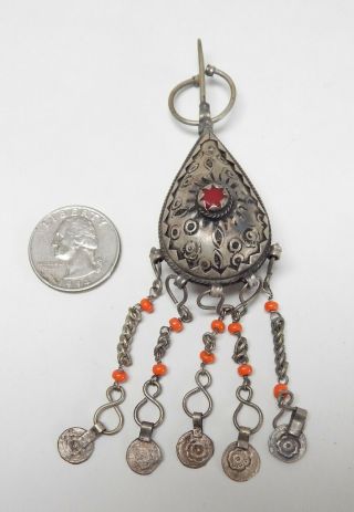 Antique Silver Berber Fibula Brooch
