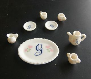 8 Piece Vintage Porcelain Tea Set For Vogue Dolls Ginny