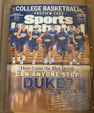 No Label November 21 2005 Duke Blue Devils Team Regional Sports Illustrated Rare