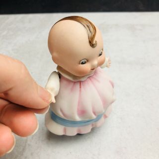 Vintage Kewpie Ceramic Baby Doll Figurine Porcelain Ceramic Jointed Arms Cute 3