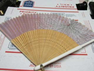 [dfa] 2 Vintage Antique Japanese Hand Fan