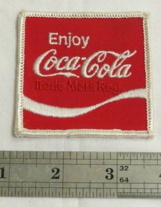 Vintage Enjoy Coca - Cola Coke Trade Mark Reg Patch Rare Hat Jacket 2.  5 " Uniform