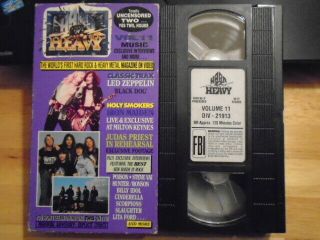 Rare Oop Hard N Heavy Vhs Music Video Metal Iron Maiden Alice In Chains Zeppelin