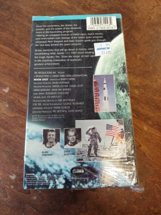 MOON SHOT : THE INSIDE STORY OF THE APOLLO PROJECT VHS VCR 2 - TAPE SET RARE 2
