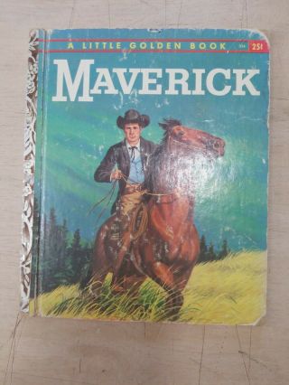 A Little Golden Book - Maverick - 1959 - Rare - Vintage - Exc - Cond