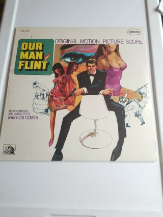 Factory 1966 Nos Lp Our Man Flint Soundtrack James Bond Like Coburn Rare