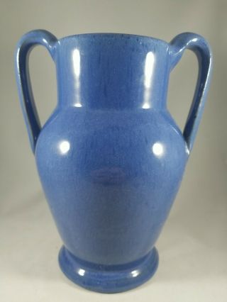 Rare Large Waco Kentucky Hand Made Art Pottery Vase With Ink Stamp Mark Vintage